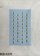 Bees Eyeglass Case Insert - KC Needlepoint
