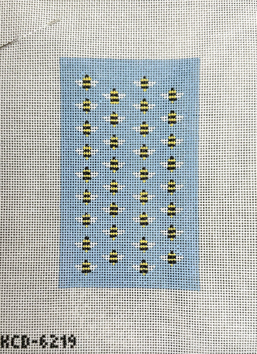 Bees Eyeglass Case Insert - KC Needlepoint