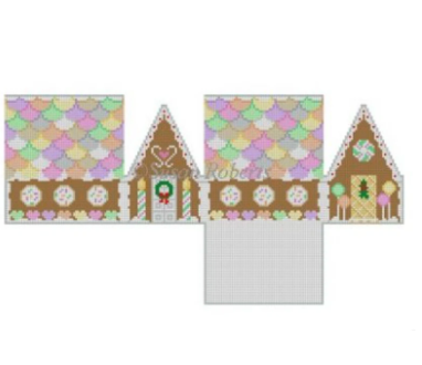 Neccos and Candy Heart House Canvas - KC Needlepoint