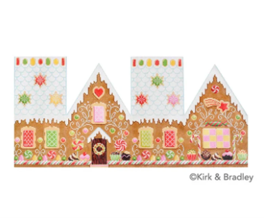 Candy Cottage Gingerbread House Canvas - KC Needlepoint