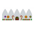 Marshmallow Igloo Gingerbread Dome Canvas - KC Needlepoint