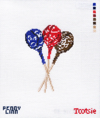 Tootsie Pops Trio Canvas - KC Needlepoint