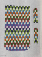 Multicolored Clutch Canvas - KC Needlepoint