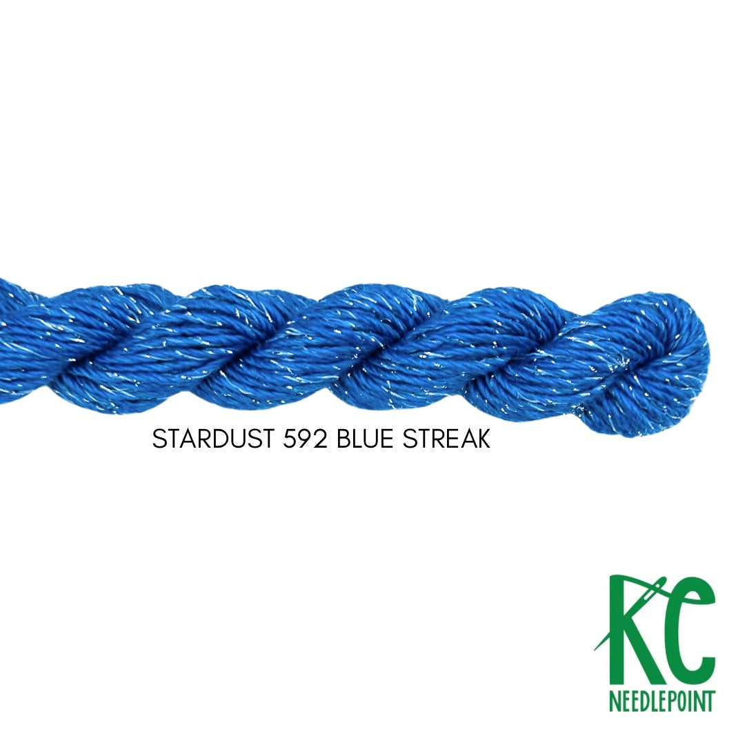 Stardust 592 Blue Streak - KC Needlepoint