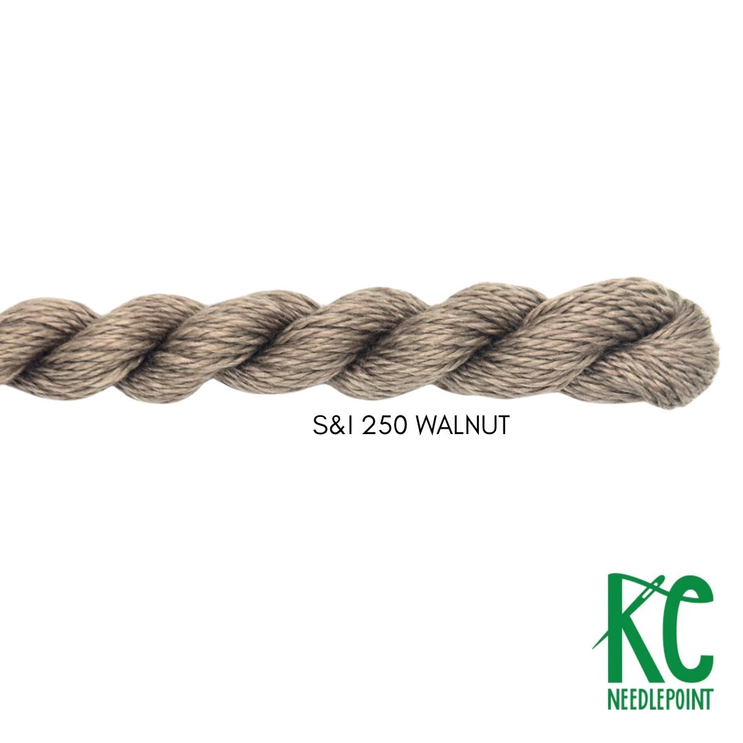 Silk & Ivory 250 Walnut - KC Needlepoint