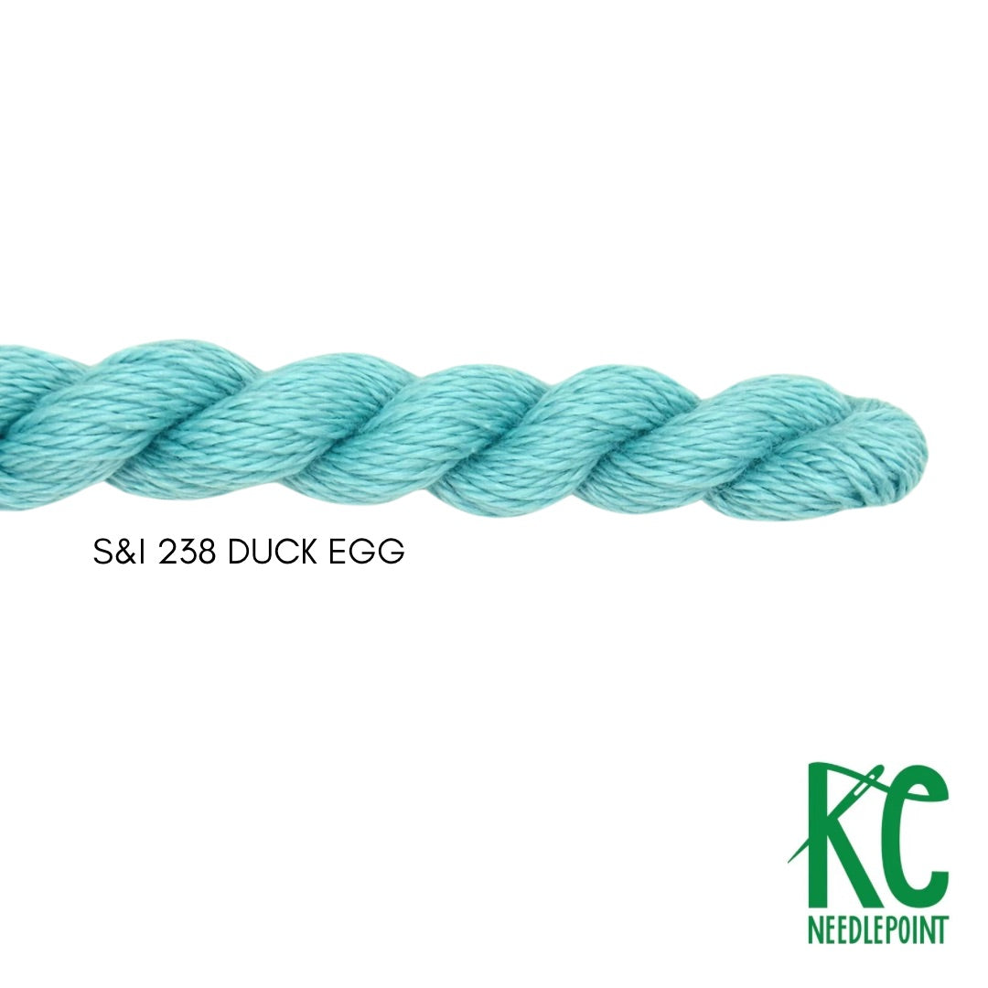 Silk & Ivory 238 Duck Egg - KC Needlepoint