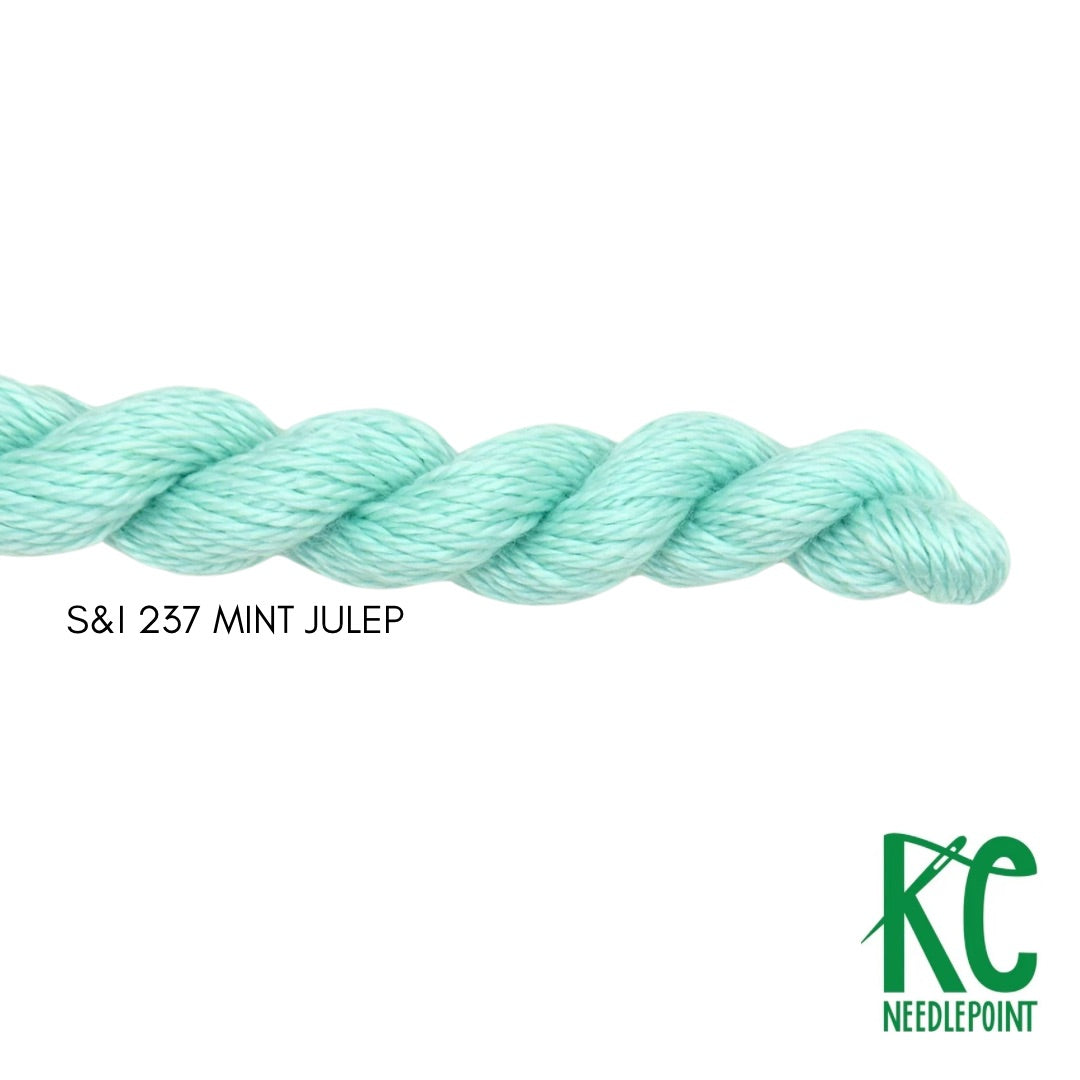 Silk & Ivory 237 Mint Julep - KC Needlepoint