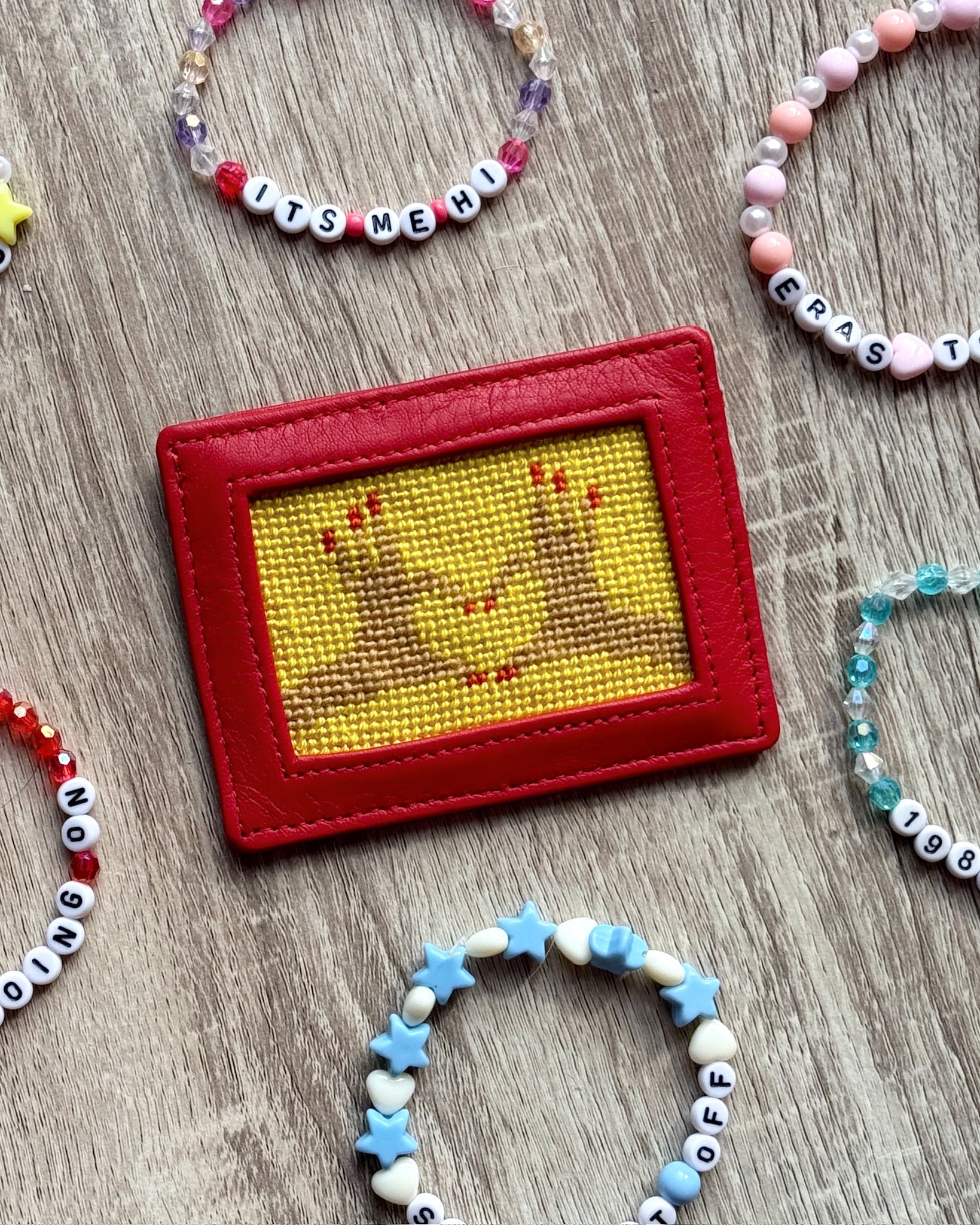 "In Good Hands" Happy Stitching All-In-One Card Wallet Kit - KC Needlepoint