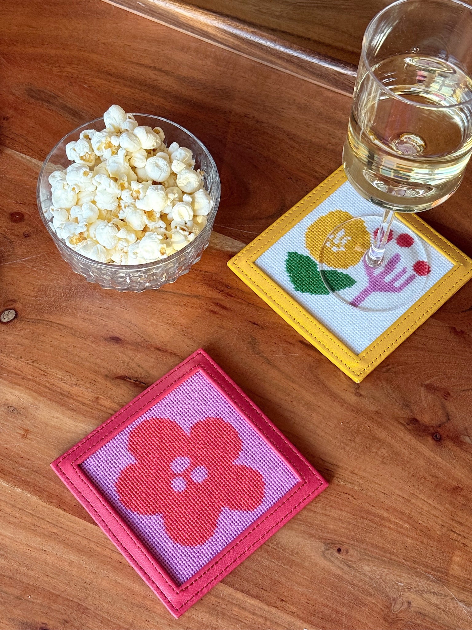 Petal Pop Coaster Kit - KC Needlepoint