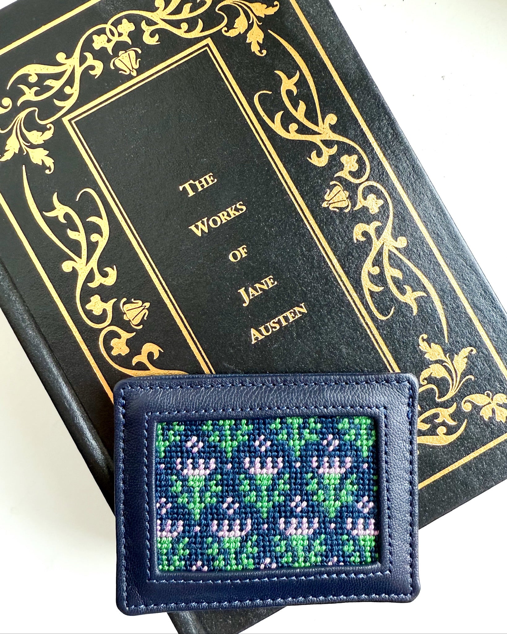 "Thistle Be Good" Happy Stitching All-In-One Card Wallet Kit - KC Needlepoint