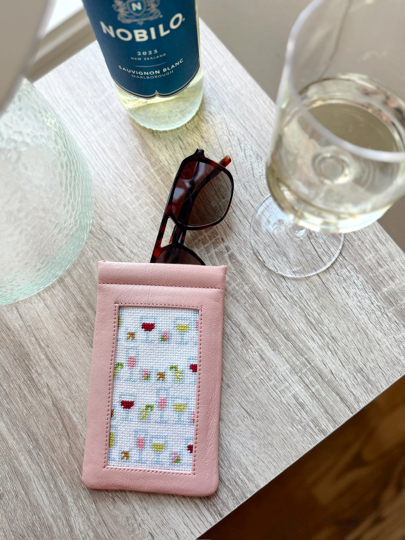 Cocktail Celebration Eyeglass Case Kit - KC Needlepoint