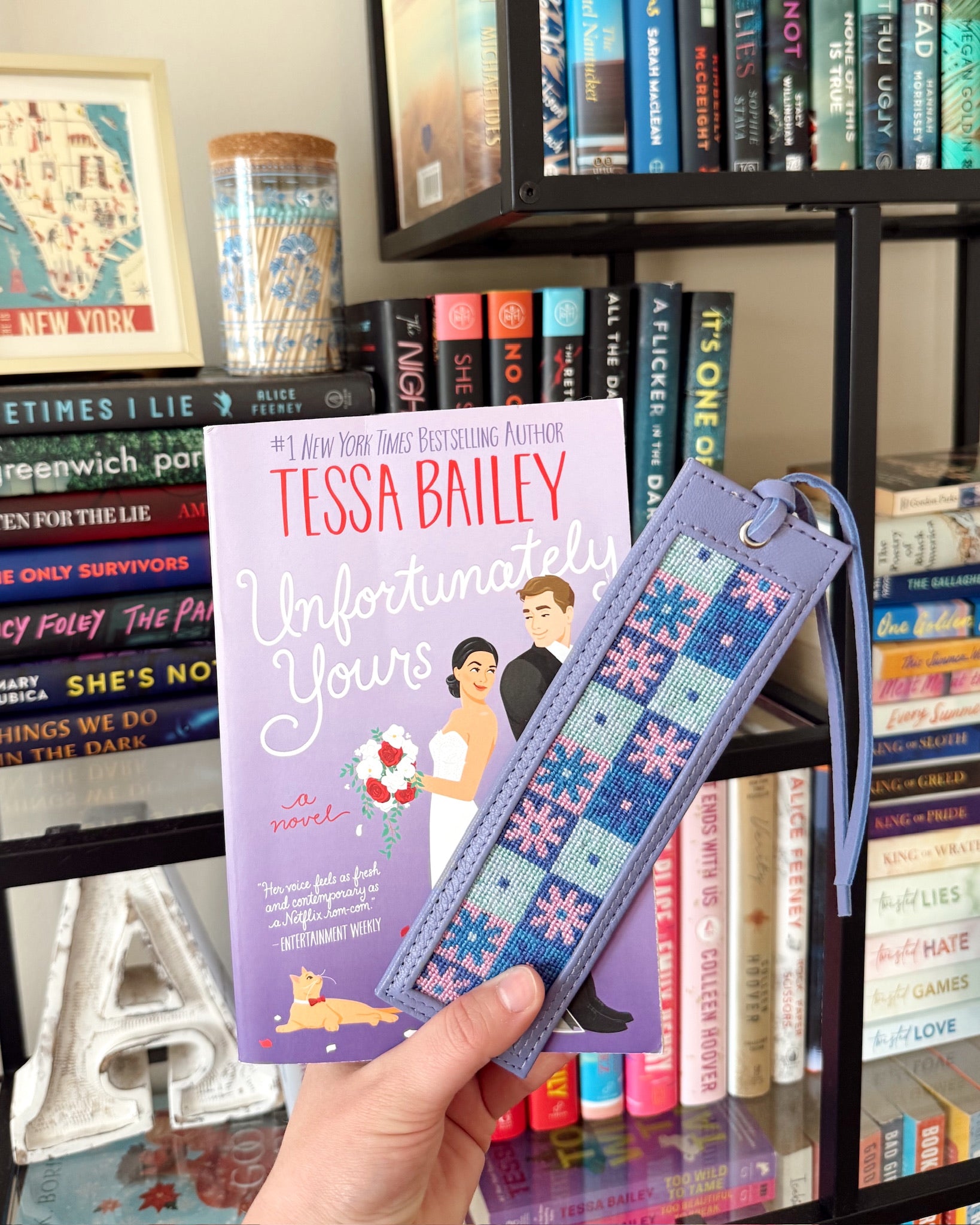 "Bloom Mark" Happy Stitching All-In-One Bookmark Kit - KC Needlepoint