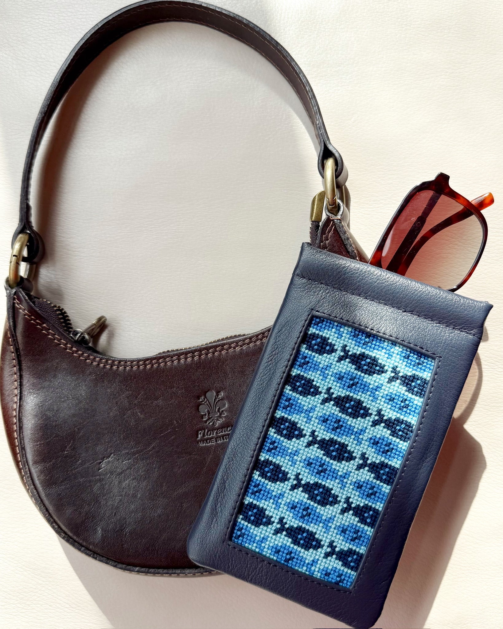 "Sea-in' Clearly" Happy Stitching All-In-One Eyeglasses Case Kit - KC Needlepoint