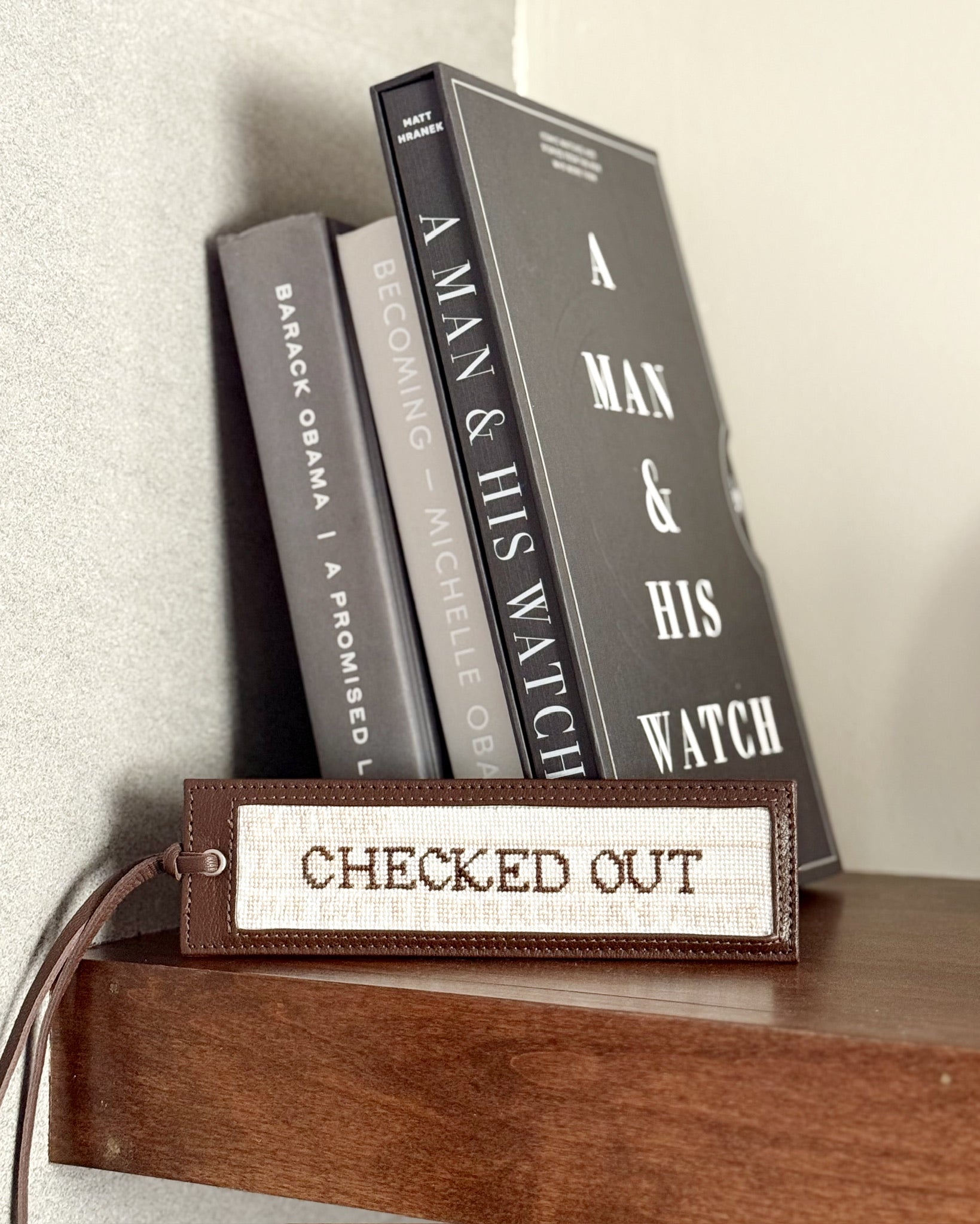 "Checked Out" Happy Stitching All-In-One Bookmark Kit - KC Needlepoint