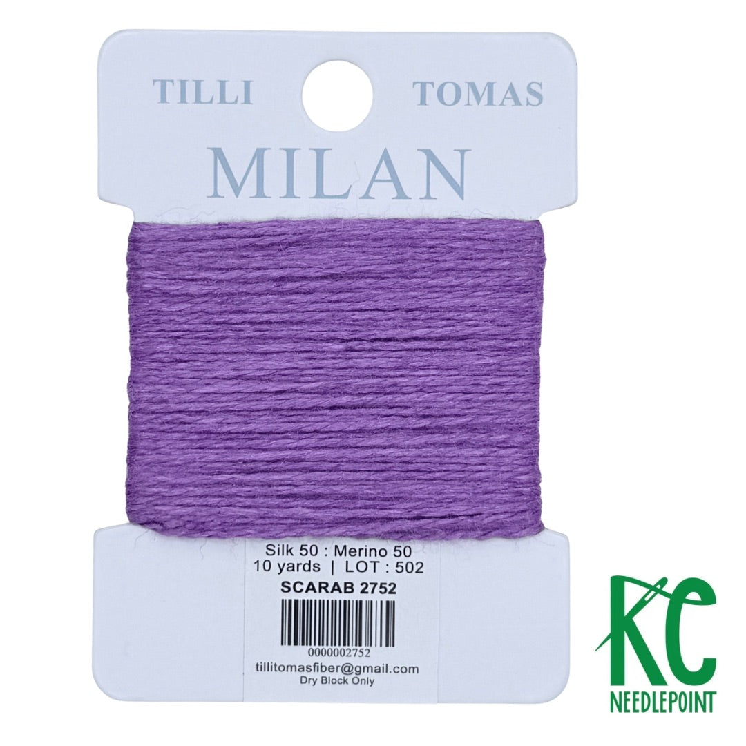 Milan Card 2752 Scarab - KC Needlepoint
