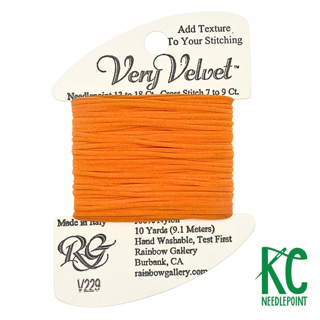 Very Velvet V229 Orange - KC Needlepoint
