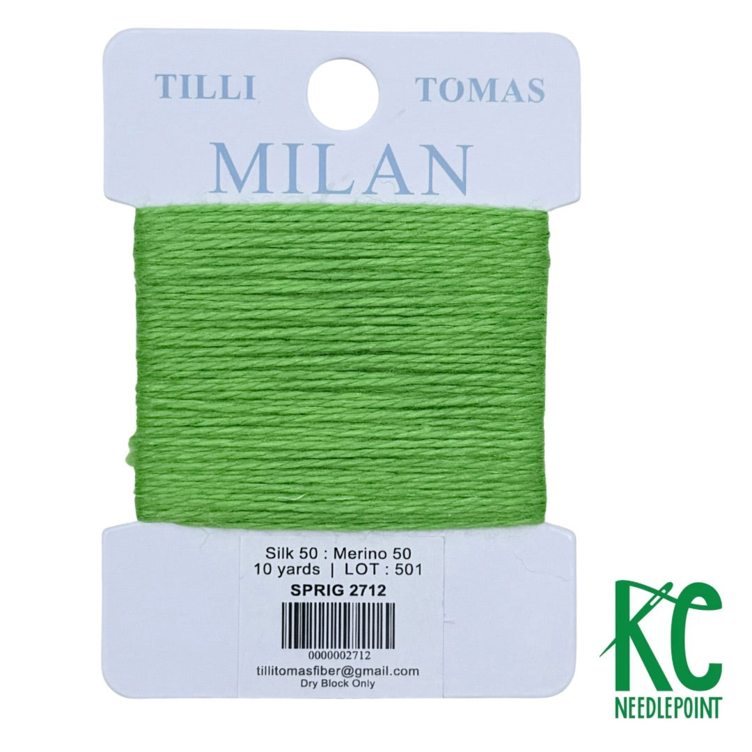 Milan Card 2712 Sprig - KC Needlepoint