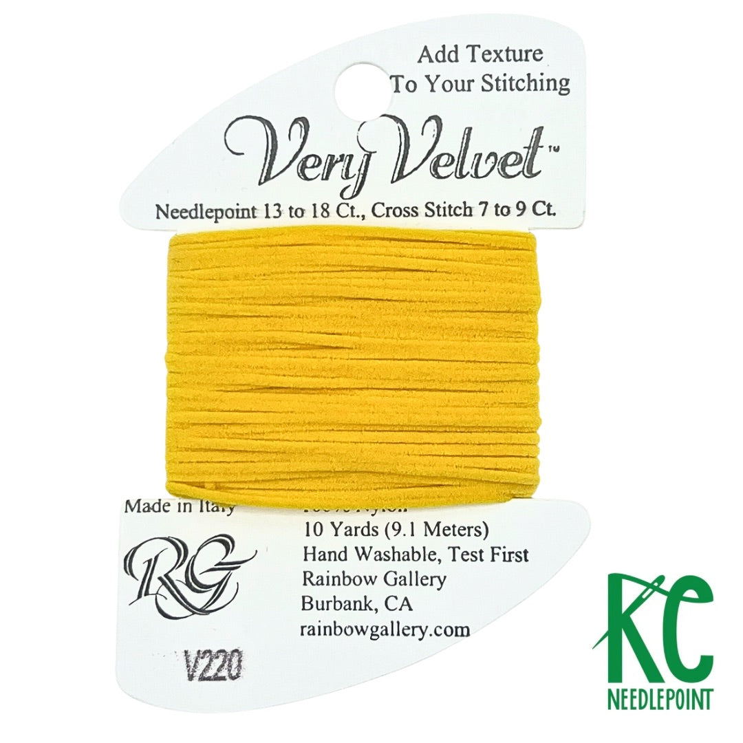 Very Velvet V220 Yellow - KC Needlepoint