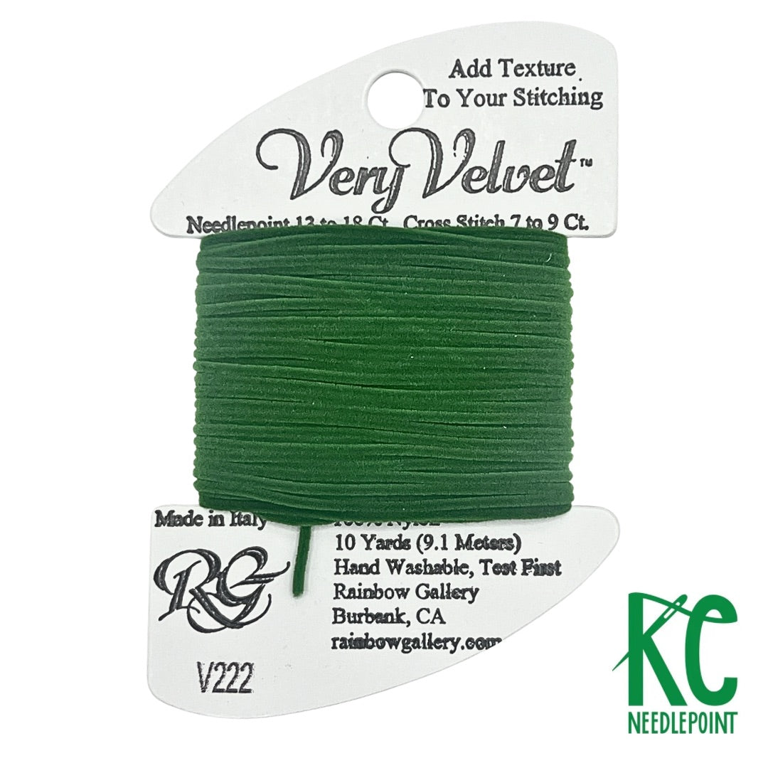 Very Velvet V222 Green - KC Needlepoint