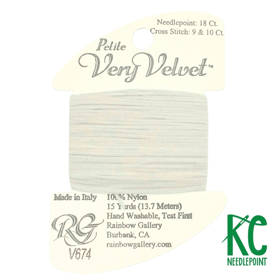 Petite Very Velvet V674 Lite Pearl Gray - KC Needlepoint