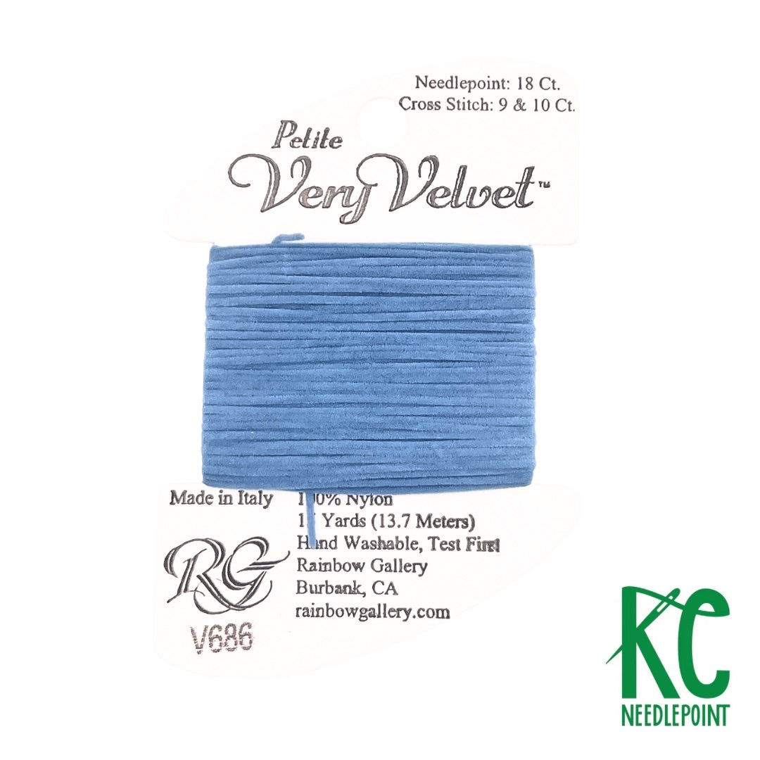 Petite Very Velvet V686 Wedgwood - KC Needlepoint