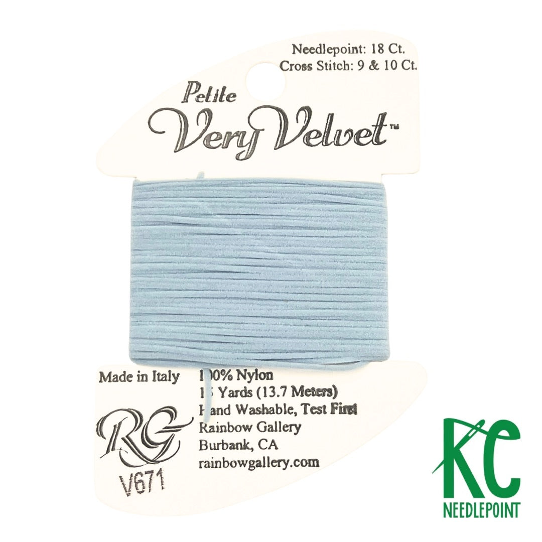 Petite Very Velvet V671 Powder Blue - KC Needlepoint