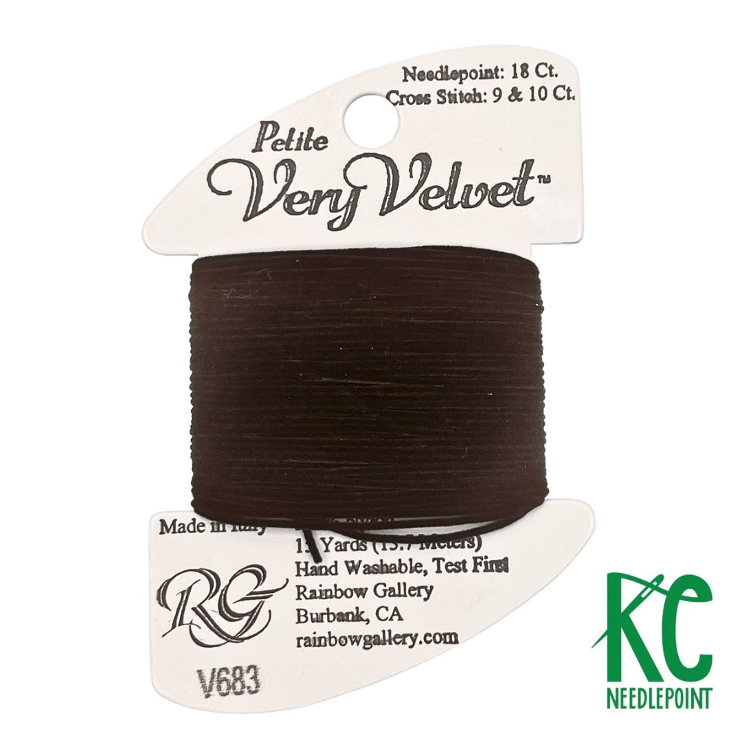 Petite Very Velvet V683 Dark Chocolate - KC Needlepoint