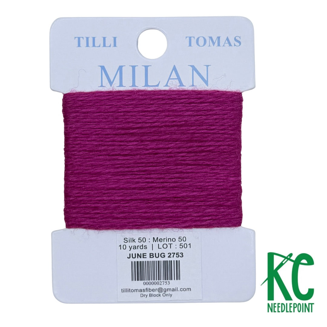 Milan Card 2753 June Bug - KC Needlepoint