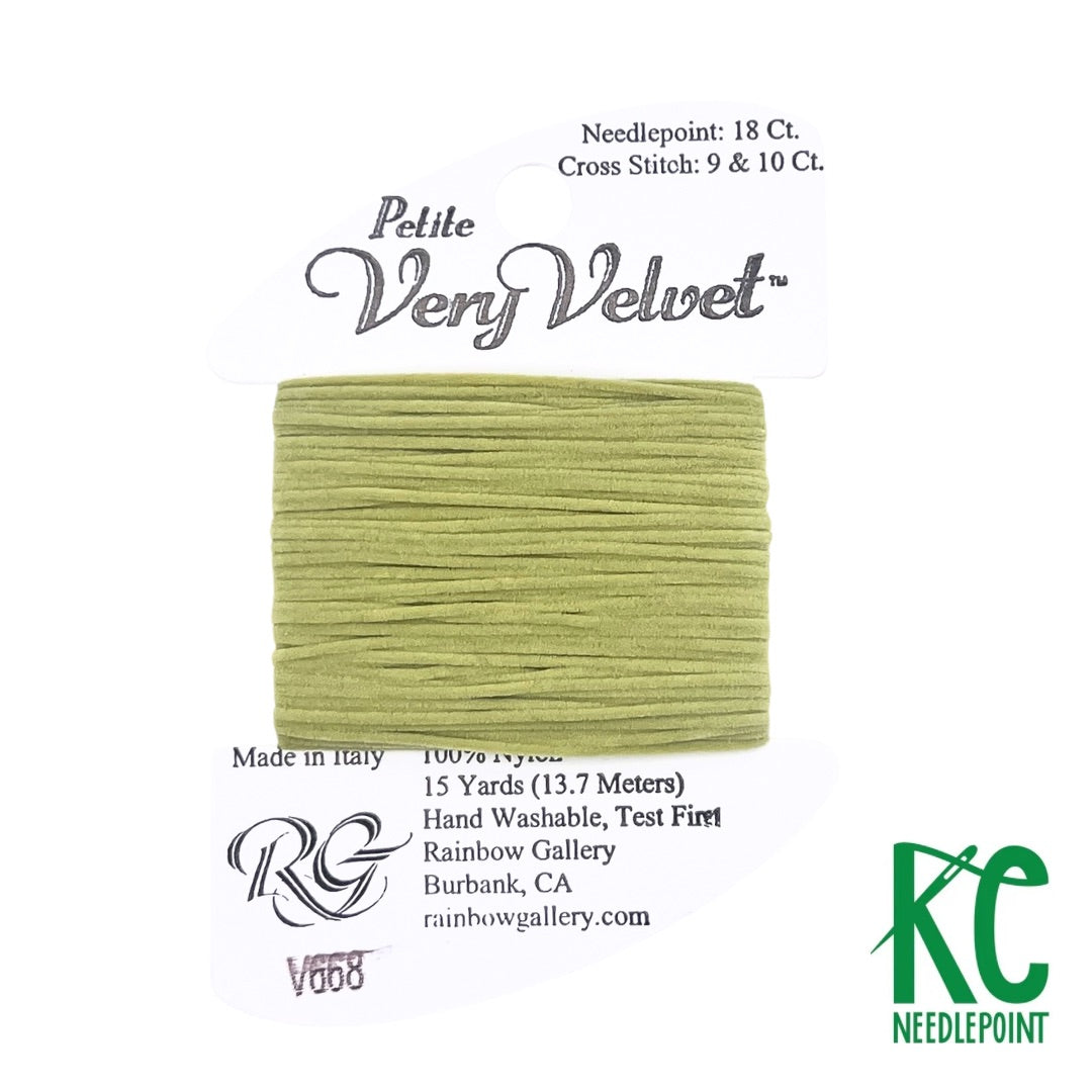 Petite Very Velvet V668 Lite Olive - KC Needlepoint