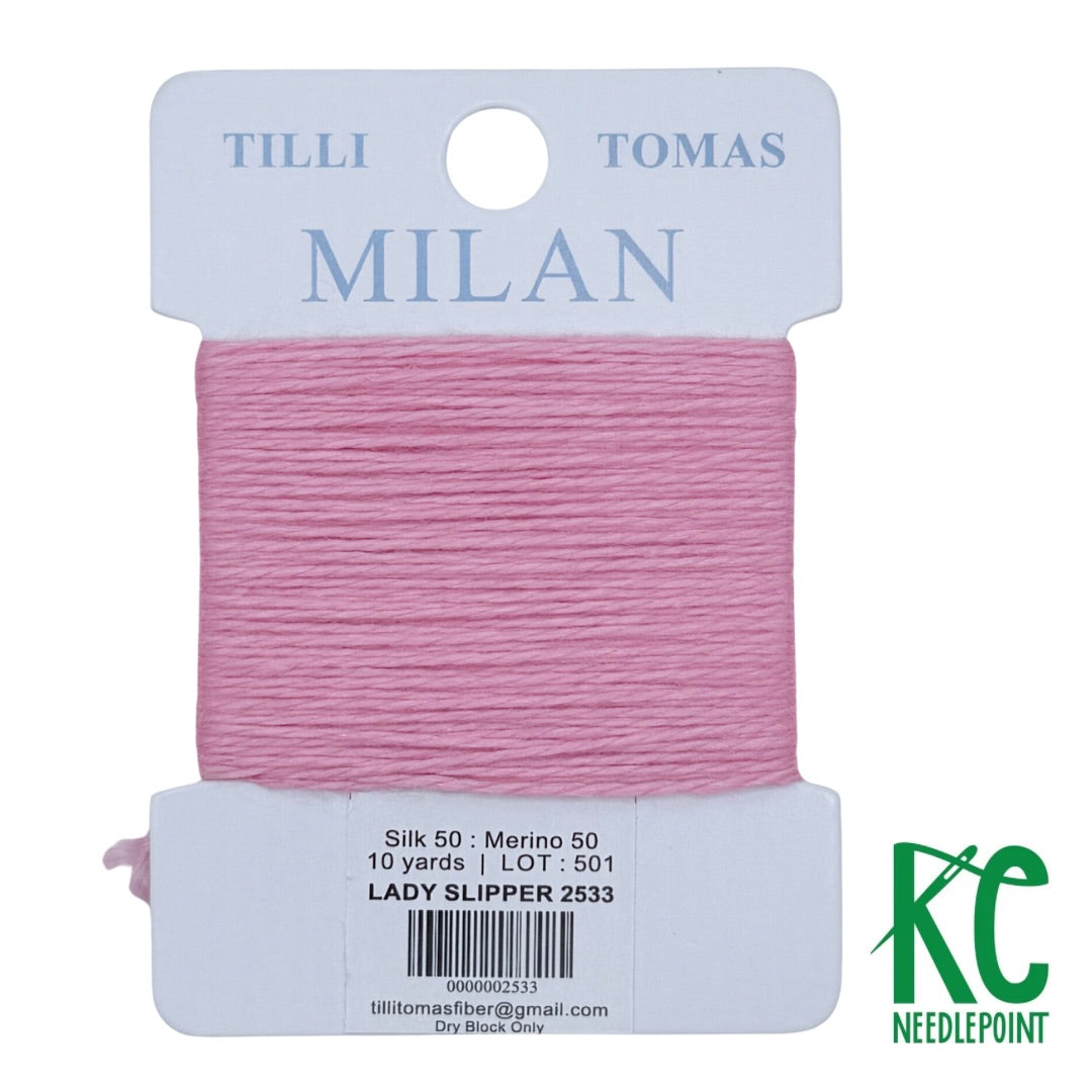 Milan Card 2533 Lady Slipper - KC Needlepoint