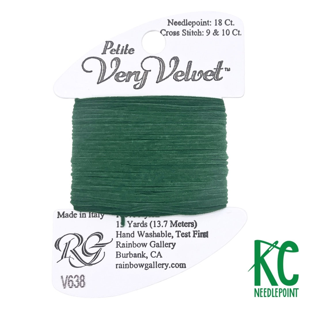 Petite Very Velvet V638 Dark Sea Green - KC Needlepoint
