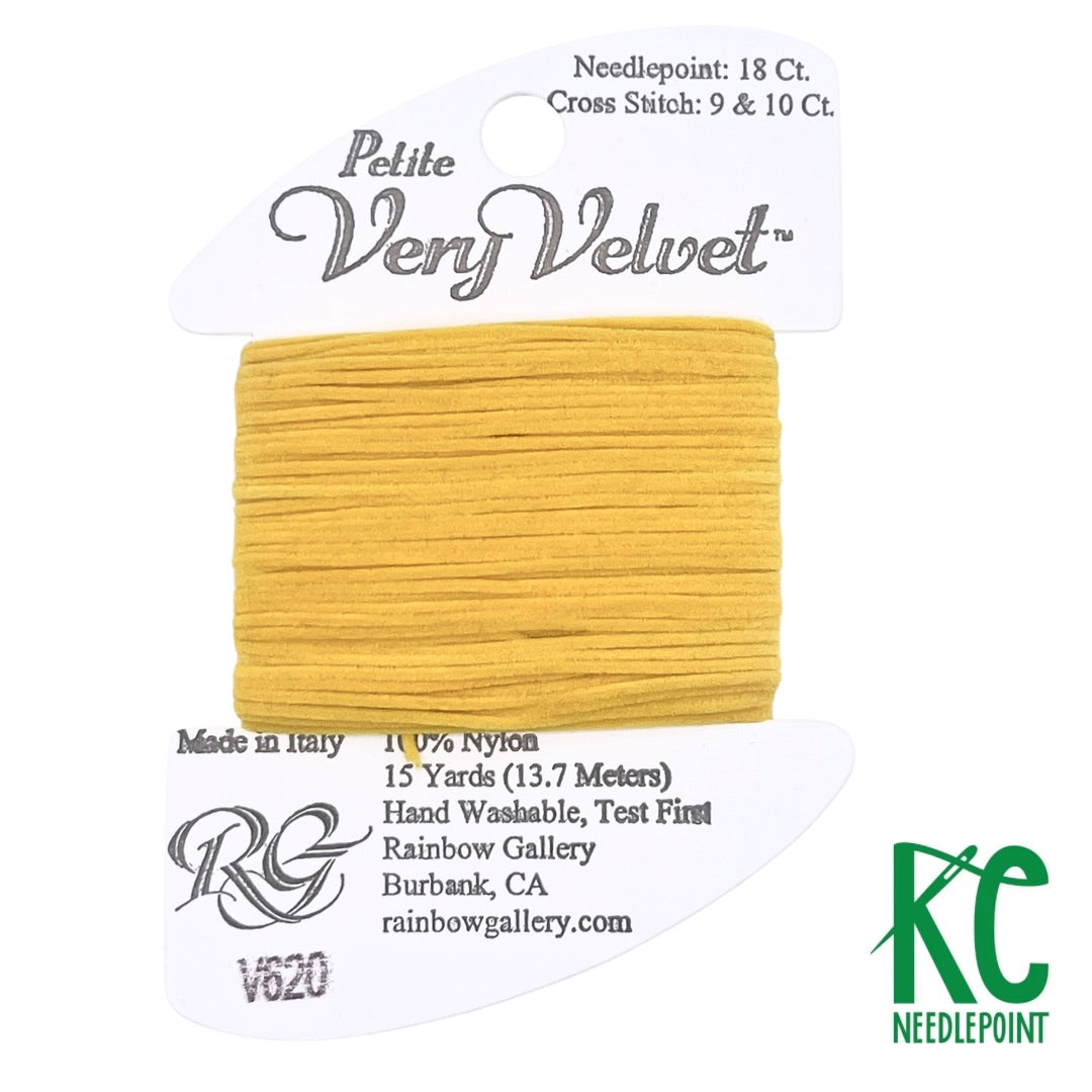 Petite Very Velvet V620 Yellow - KC Needlepoint