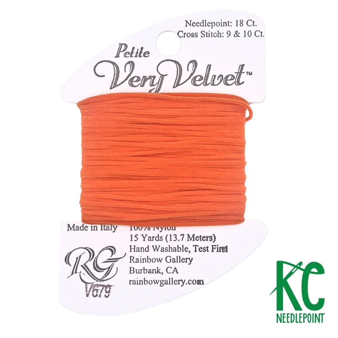 Petite Very Velvet V679 Bright Orange - KC Needlepoint