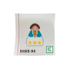 Pickleball Angel Canvas - KC Needlepoint