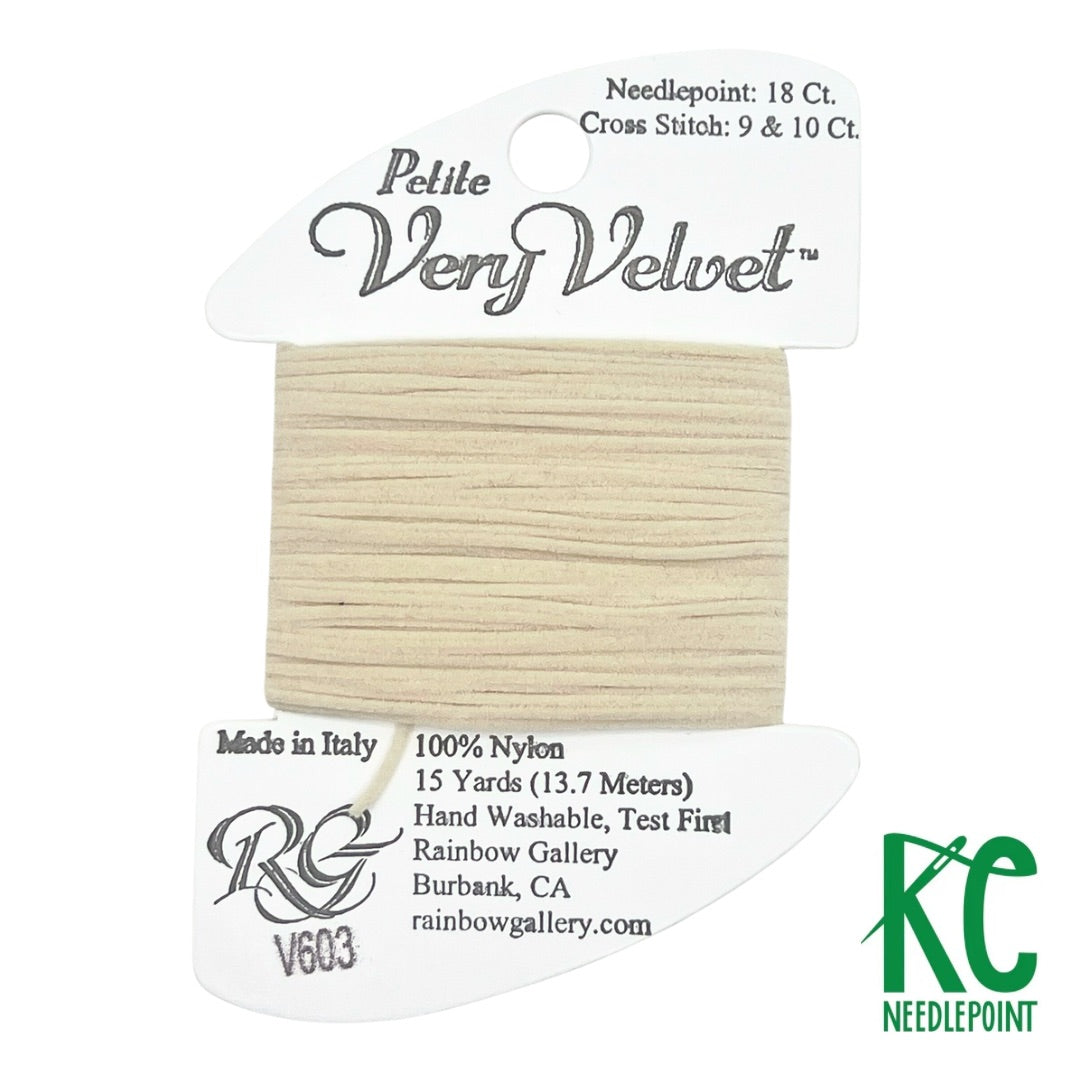 Petite Very Velvet V603 Ecru - KC Needlepoint