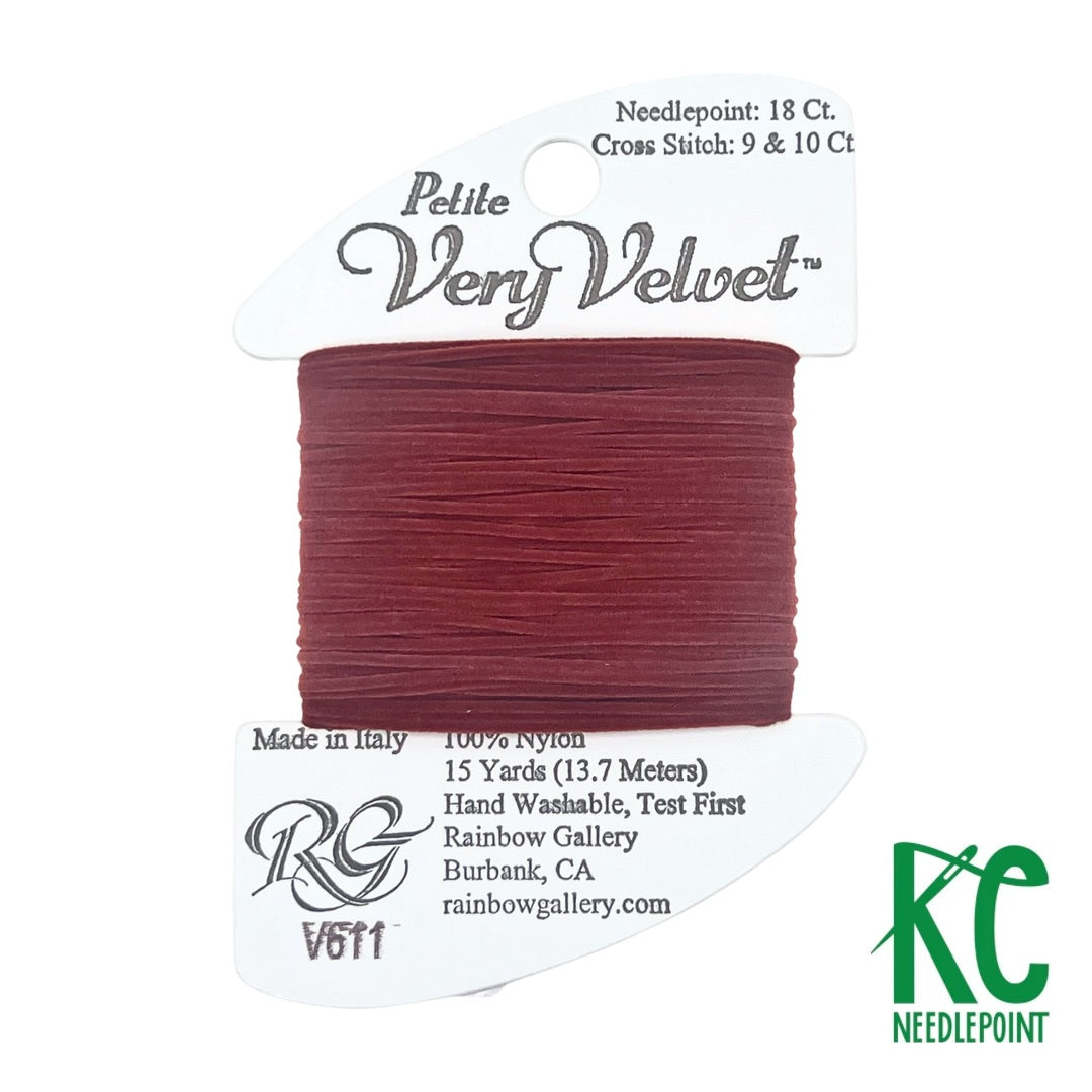 Petite Very Velvet V611 Brick Red - KC Needlepoint