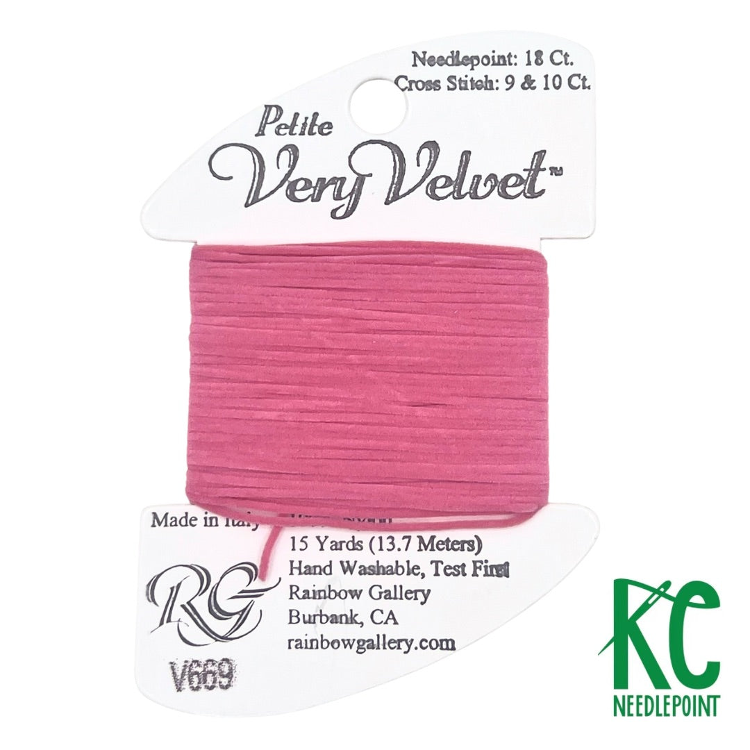Petite Very Velvet V669 Med Raspberry - KC Needlepoint