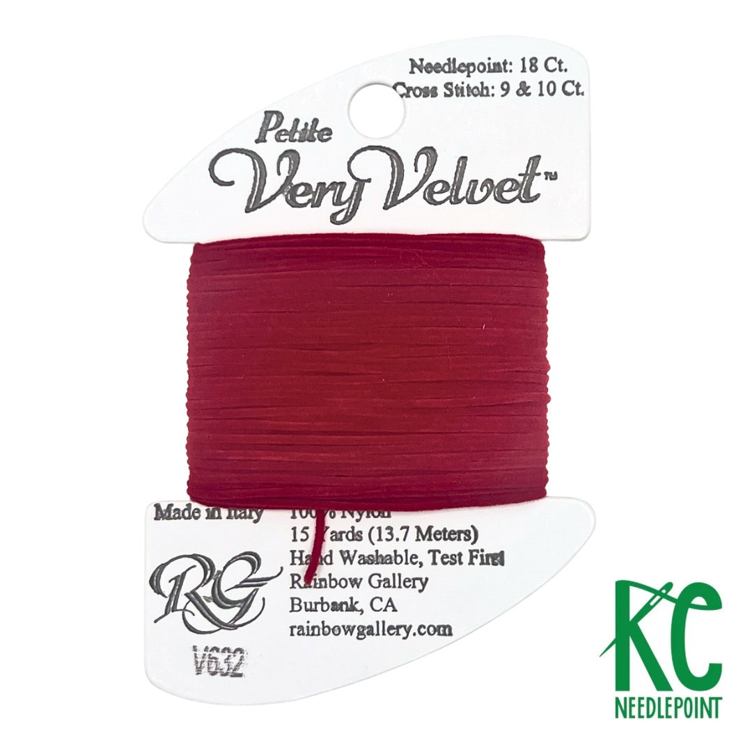 Petite Very Velvet V632 Brite Red - KC Needlepoint