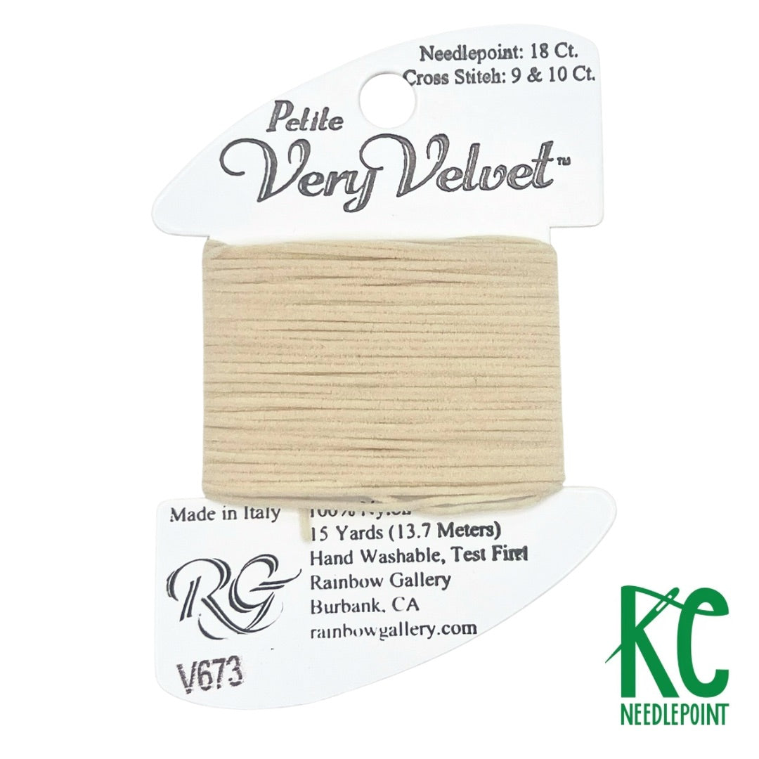 Petite Very Velvet V673 Cream - KC Needlepoint