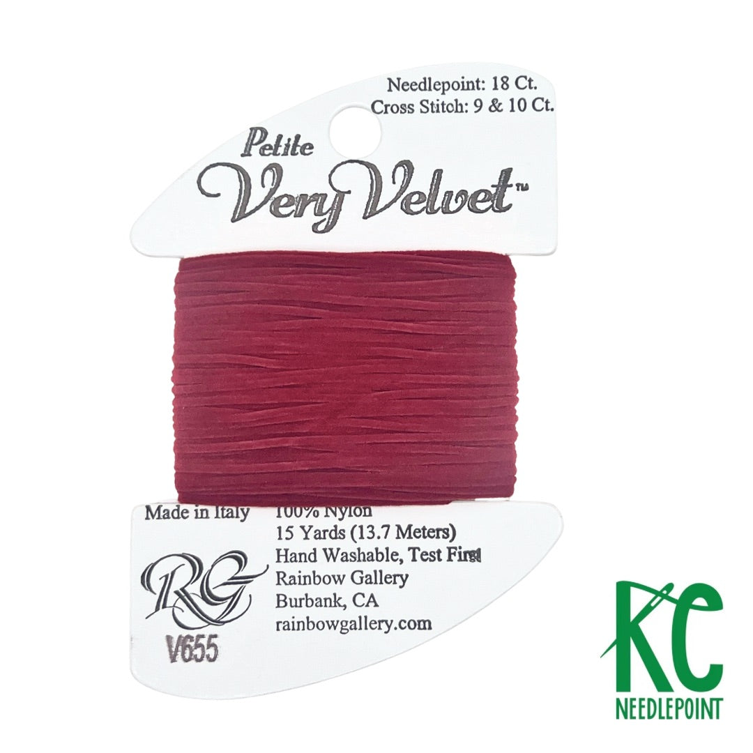 Petite Very Velvet V655 Dark Red - KC Needlepoint