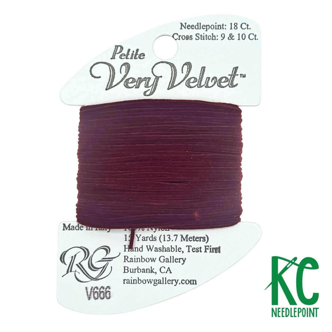 Petite Very Velvet V666 Ruby - KC Needlepoint