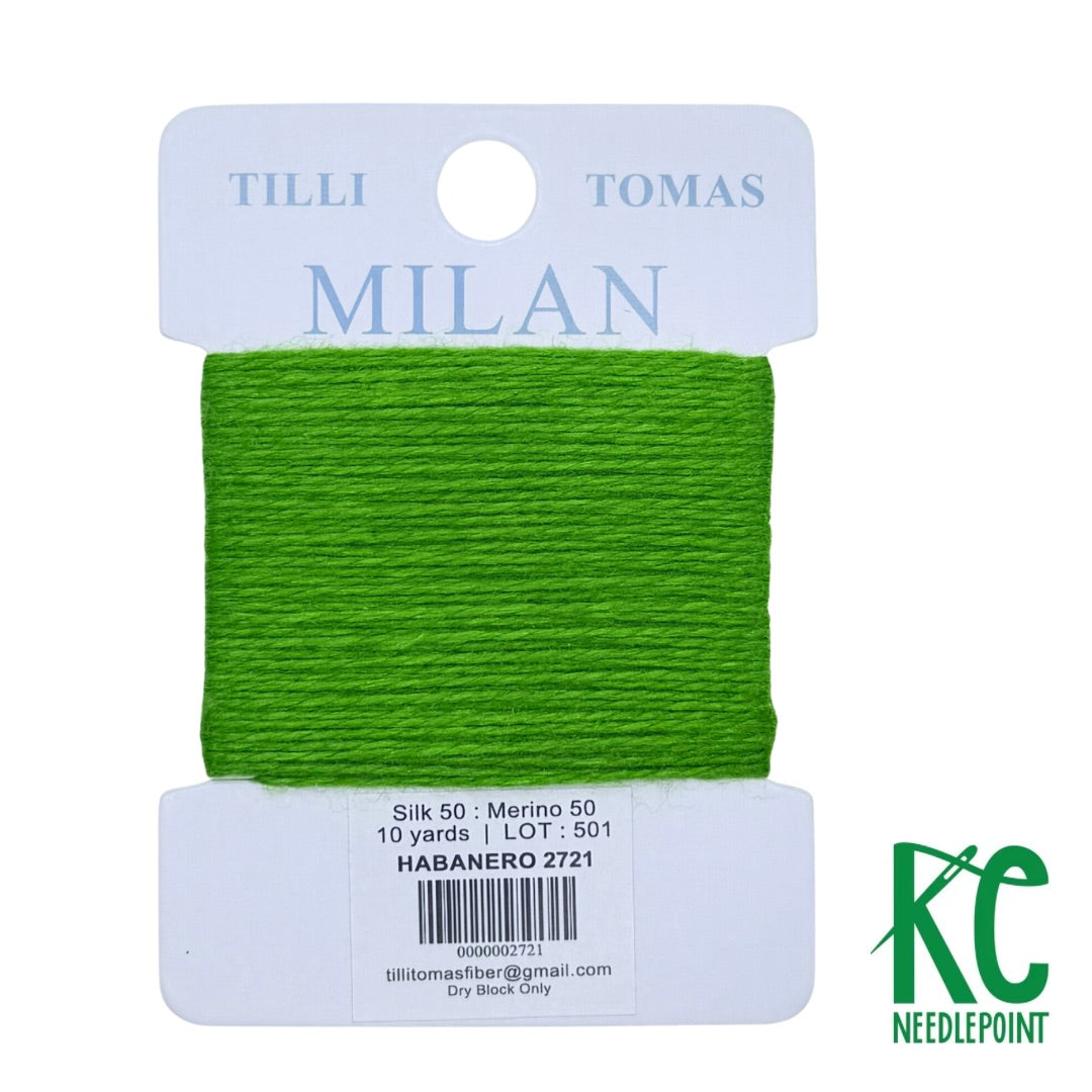 Milan Card 2721 Habanero - KC Needlepoint