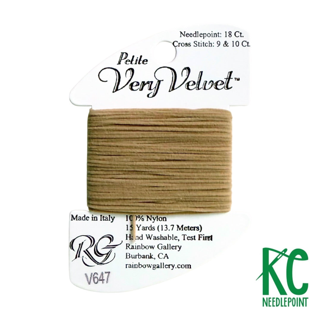 Petite Very Velvet V647 Medium Beige - KC Needlepoint