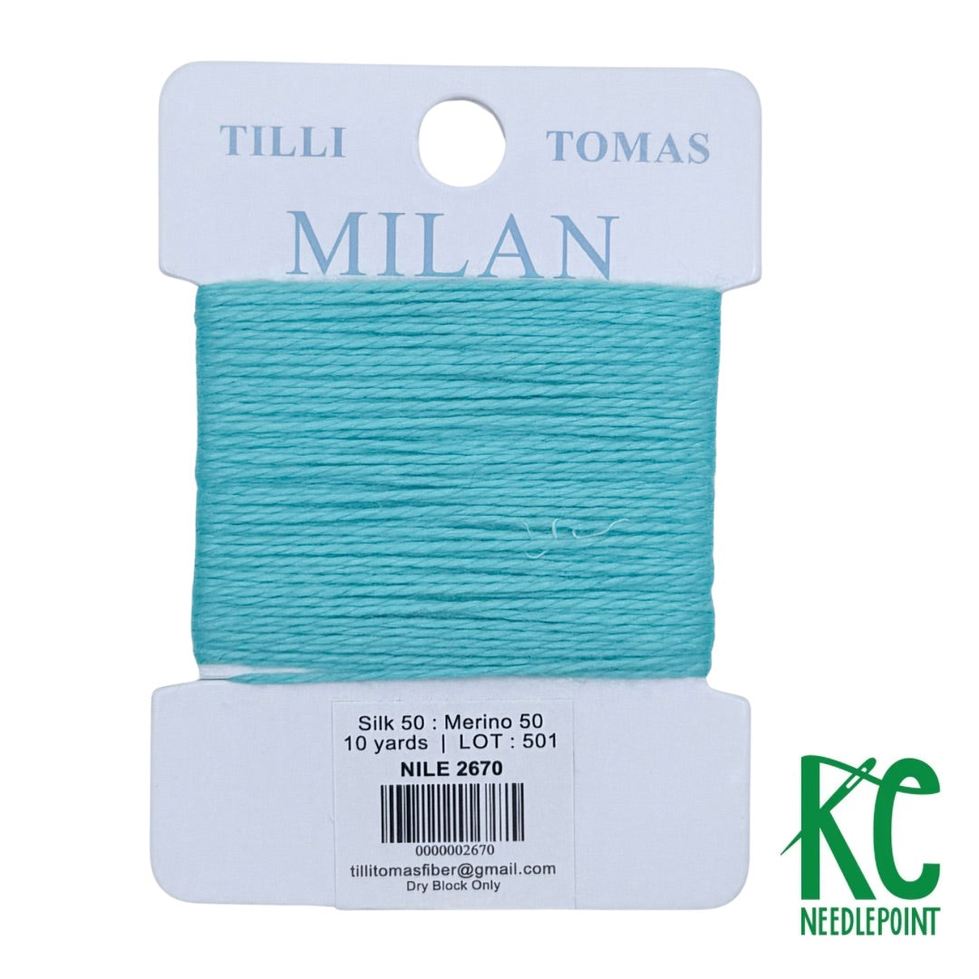 Milan Card 2670 NIle - KC Needlepoint