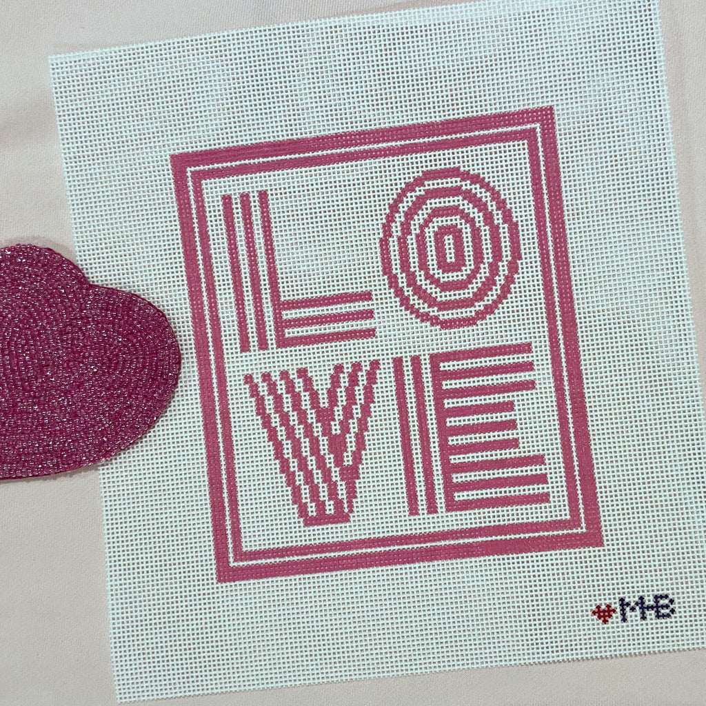 Love Lines Canvas - KC Needlepoint