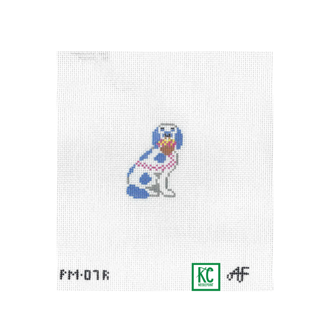 Right Facing Dog Canvas - KC Needlepoint