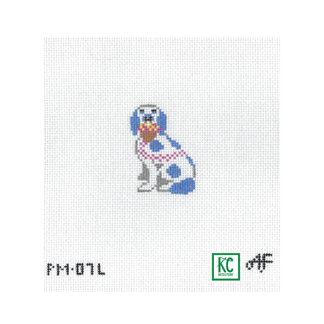 Left Facing Dog Canvas - KC Needlepoint