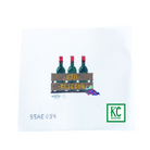 Wine Crate Canvas - KC Needlepoint