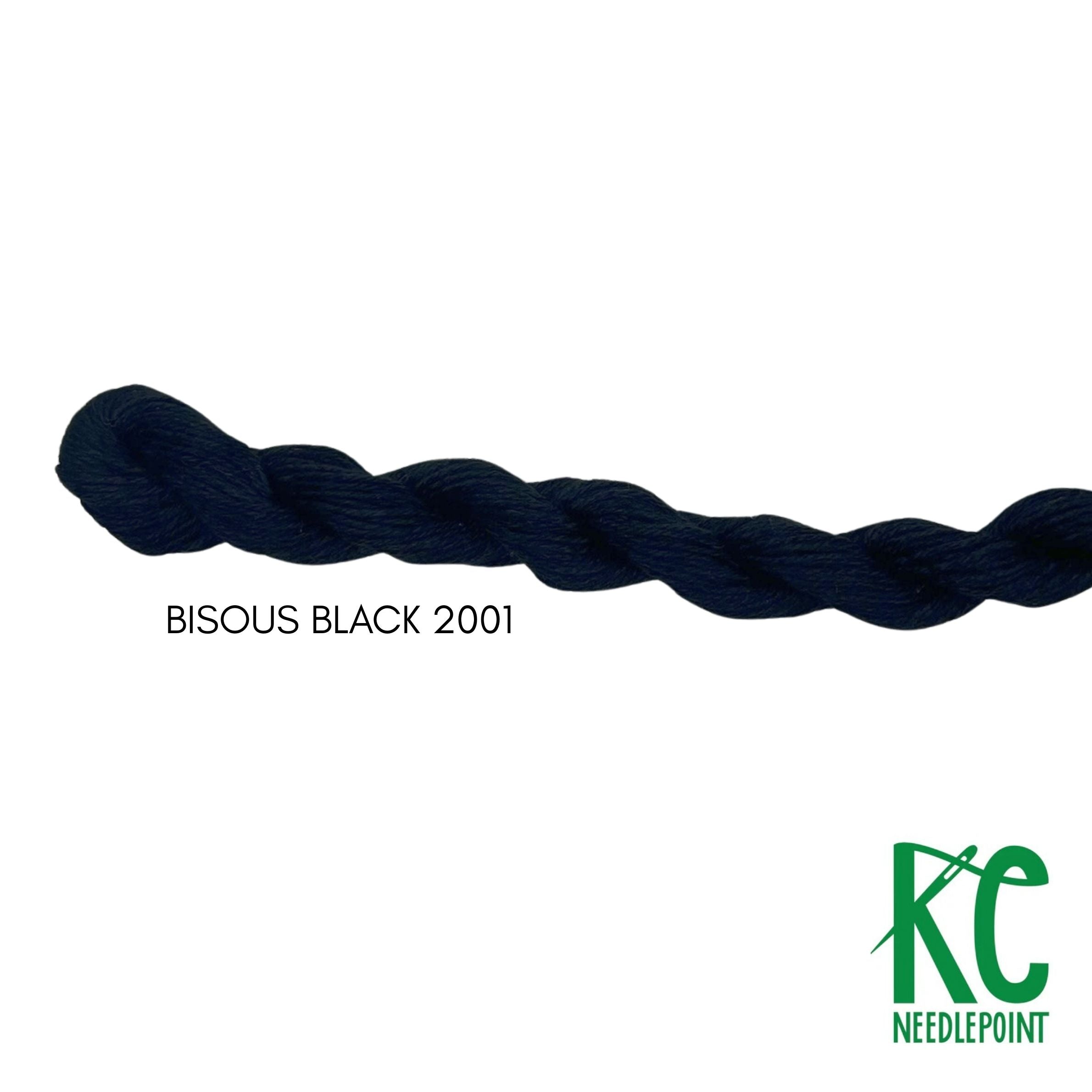 Bisous Skein 2001 Black - KC Needlepoint