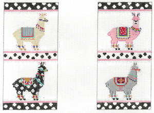 Glam-O-Llama Eyeglass Case Canvas - KC Needlepoint